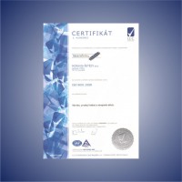 Certifikát ISO Moravia Řetězy a.s.