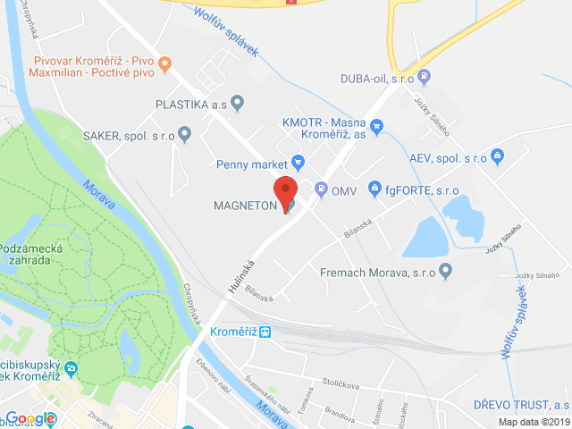 Google map: Hulínská 1799/1, 76701 Kroměříž